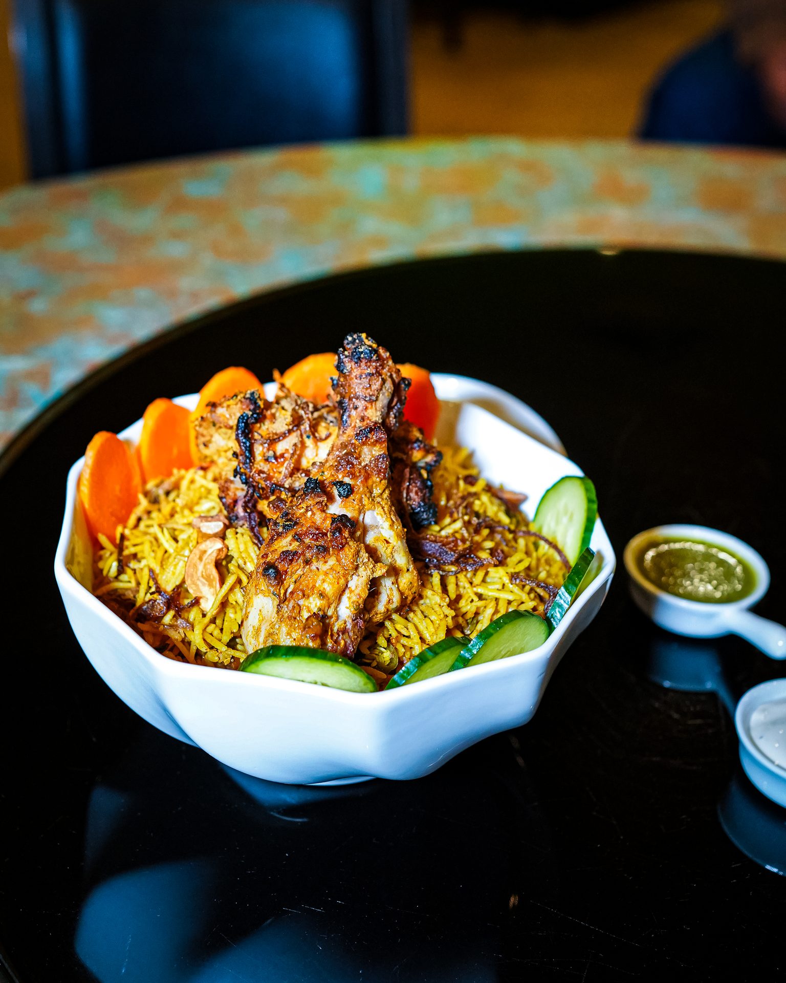 Chicken dum biryani at Cardamom The Indian Kitchen